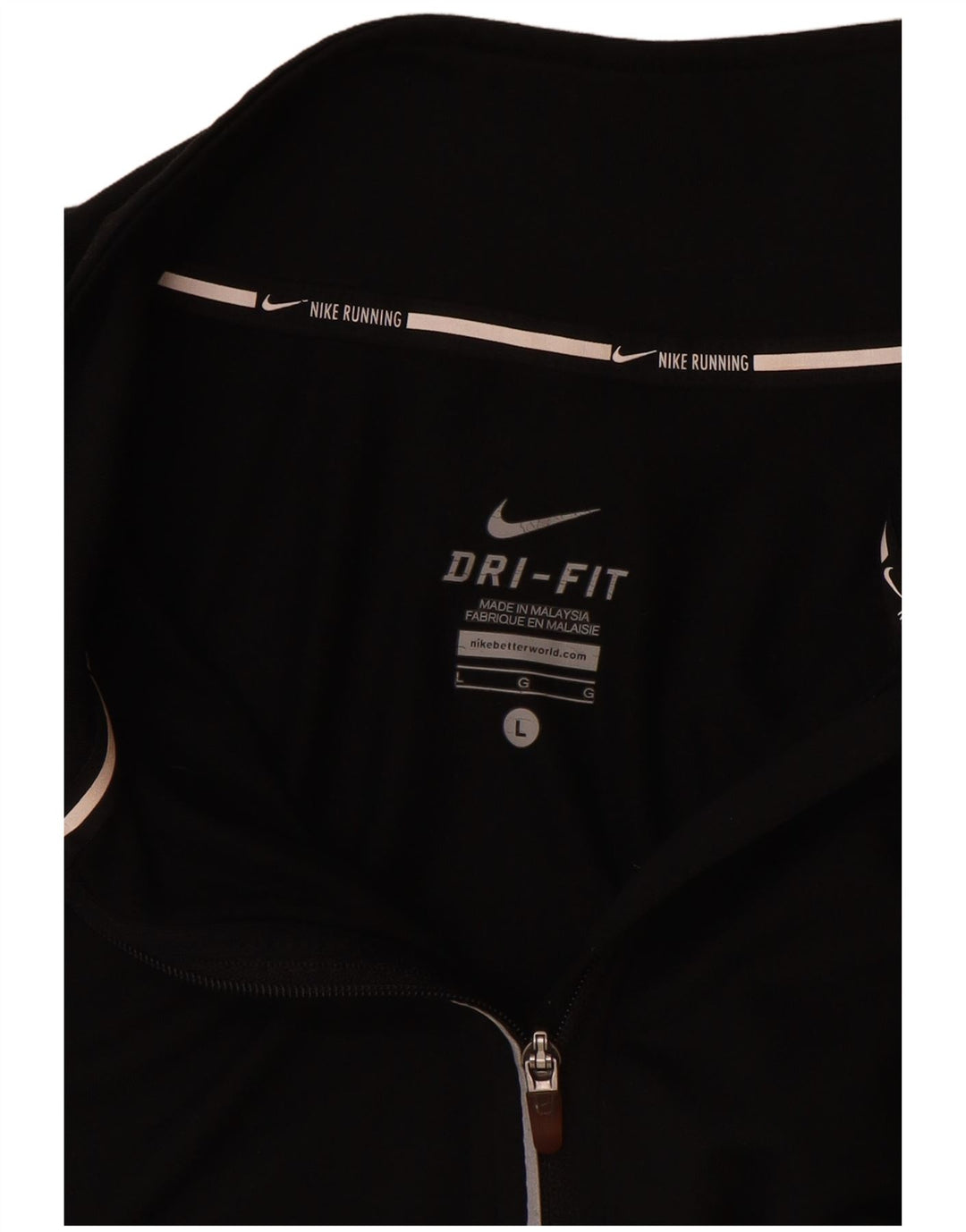 Γυναικεία φόρμα πουλόβερ με φερμουάρ Nike Dri Fit Top UK 16 Large Black