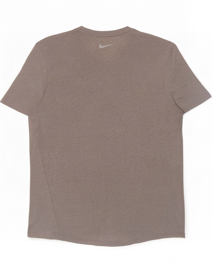 Ανδρικό T-Shirt Nike Dri Fit Τοπ μεσαίου γκρι πολυεστέρα
