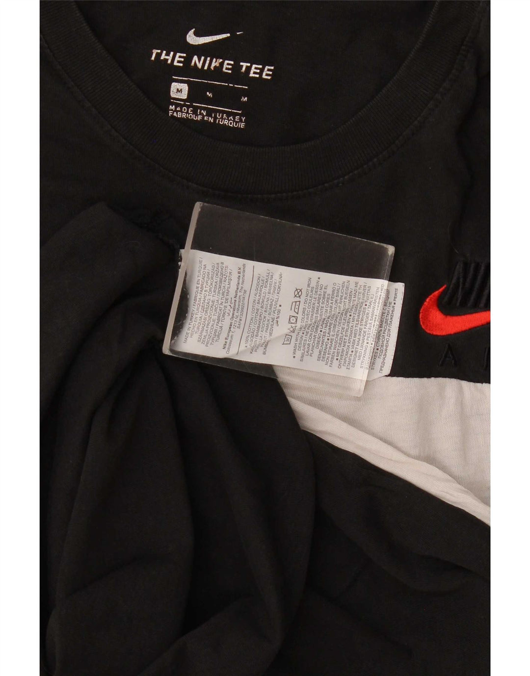 Ανδρικό γραφικό μπλουζάκι Nike, μεσαίο μαύρο χρώμα, βαμβακερό