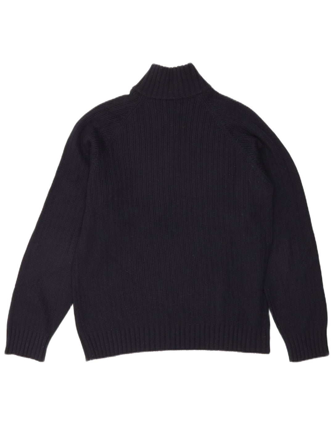 Ανδρικό πουλόβερ με φερμουάρ Sisley, μεγάλο μπλε ναυτικό