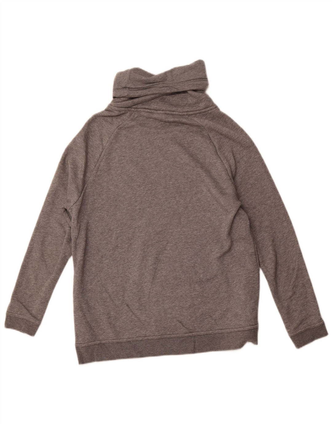 Γυναικείο φούτερ NIKE με ρολό λαιμόκοψη Jumper UK 14 Βαμβακερό μεσαίο γκρι