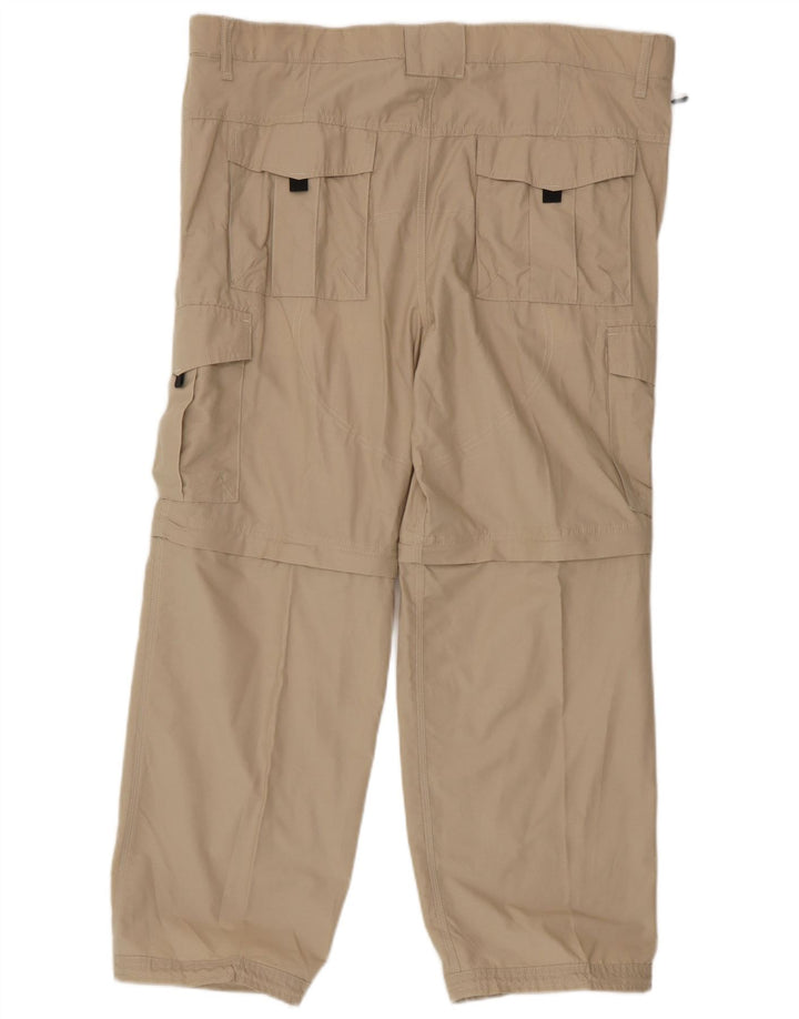 Marks & Spencer Ανδρικό παντελόνι Cargo Regular Fit W40 L29 Μπεζ βαμβακερό