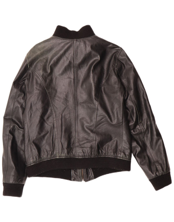 Talenti Γυναικείο Δερμάτινο Μπουφάν UK 14 Large Μαύρο