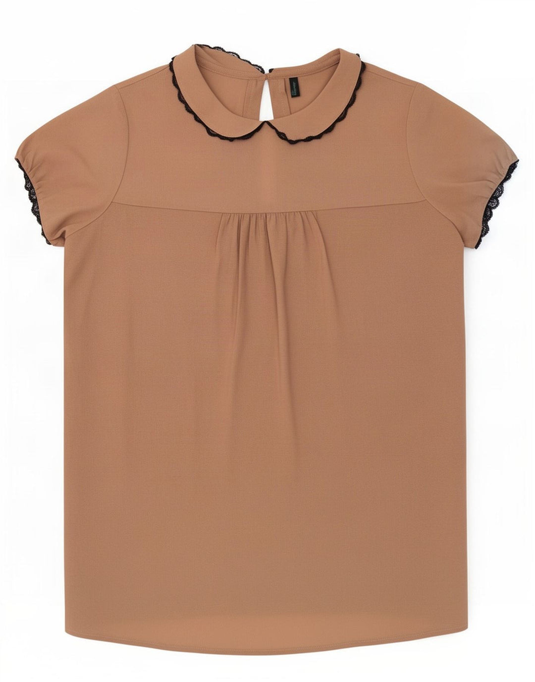 Γυναικεία μπλούζα Benetton Top UK 10 Small Beige Polyester