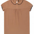 Γυναικεία μπλούζα Benetton Top UK 10 Small Beige Polyester