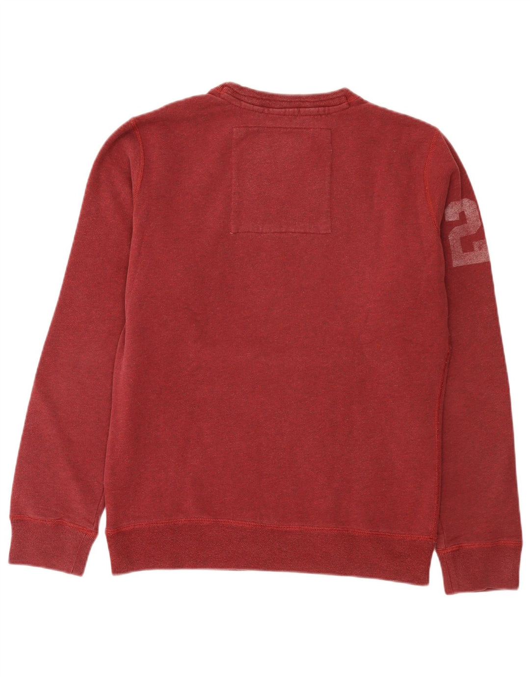 Ανδρικό γραφικό φούτερ Superdry Jumper Μεσαίο μπορντό βαμβακερό