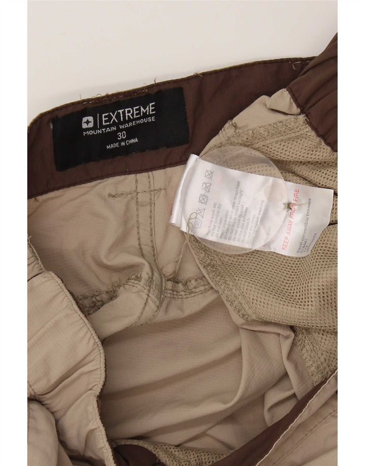 Mountain Warehouse Γυναικείο ίσιο παντελόνι Cargo W30 L31 Beige Nylon