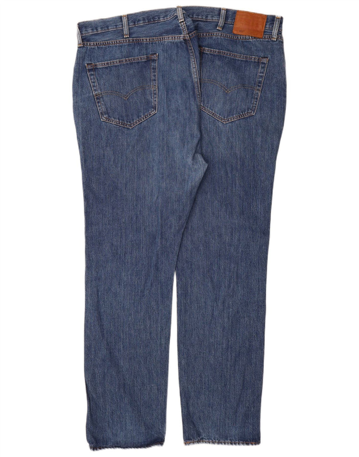 Levi's Mens 501 Straight Jeans W44 L34 Μπλε Βαμβακερό