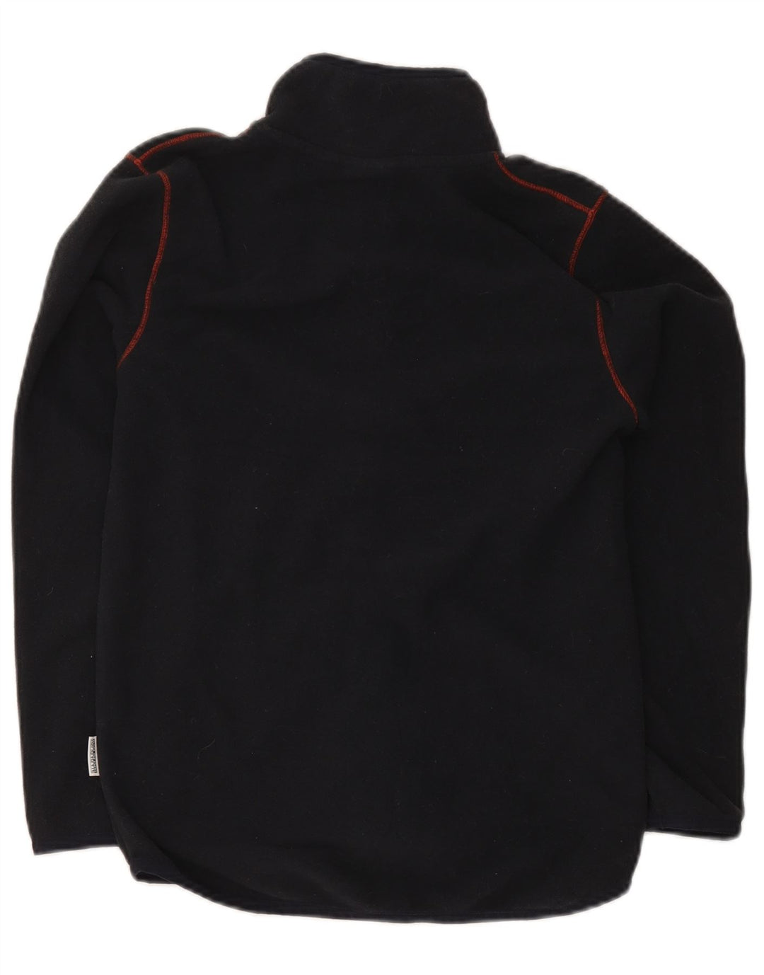 Napapijri Boys Graphic Fleece Jacket 13-14 ετών Μαύρο Πολυεστέρας