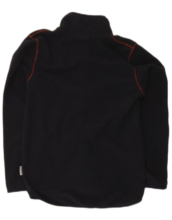 Napapijri Boys Graphic Fleece Jacket 13-14 ετών Μαύρο Πολυεστέρας