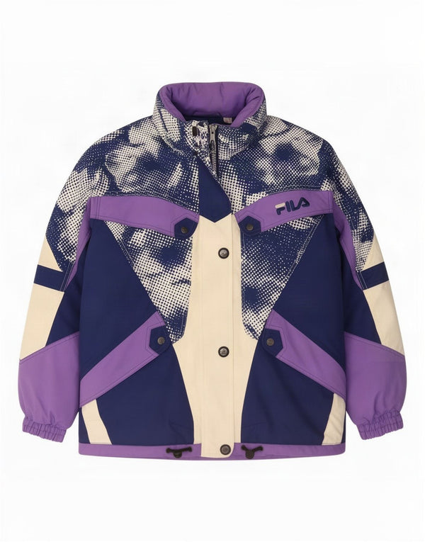 Fila Γυναικείο Μπουφάν σκι Oversized IT 42 Medium πολύχρωμο Colourblock