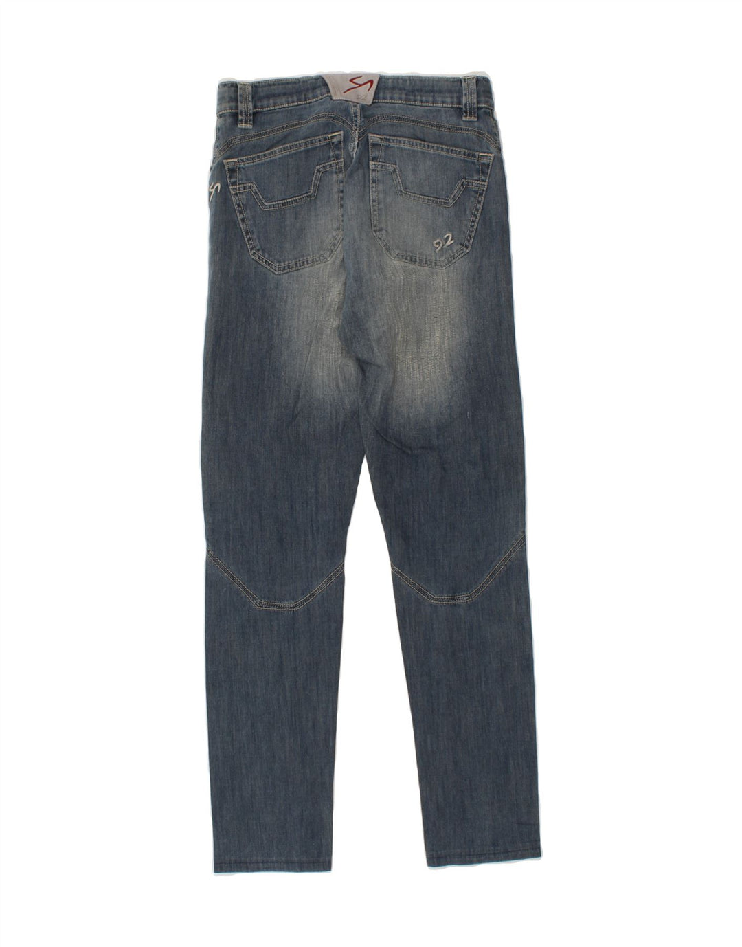 VINTAGE Womens Slim Jeans W30 L30 Blue Cotton Vintage Vintage and Second-Hand Vintage from Messina Hembry 