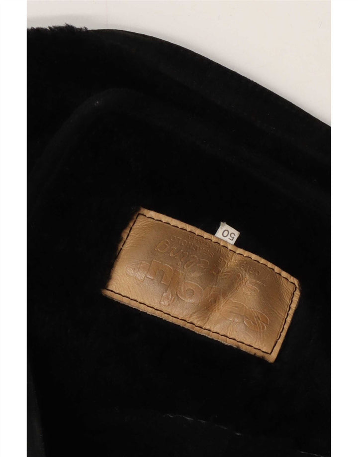 Vintage Γυναικείο Shearling Jacket IT 50 2XL Black