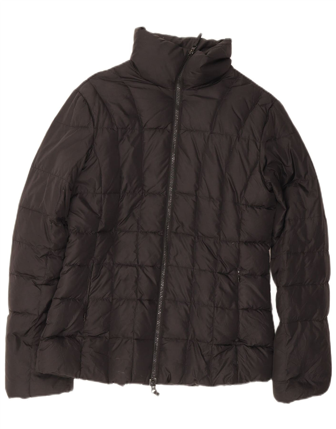 Γυναικείο μπουφάν Benetton UK 14 Medium Black Nylon