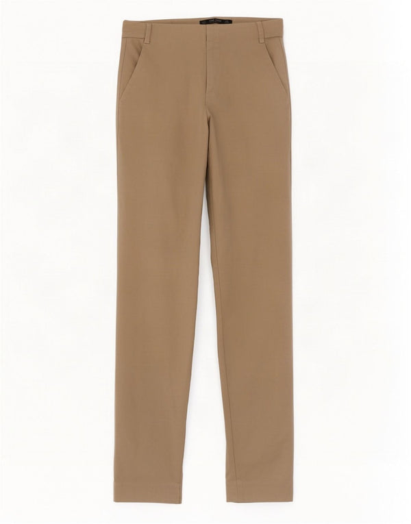 Zara Γυναικείο Slim παντελόνι Chino EU 36 XS W26 L27 Μπεζ βαμβακερό