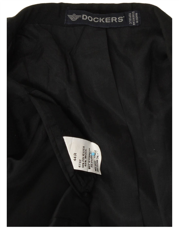 Dockers Ανδρικό σακάκι σακάκι με 2 κουμπιά UK 44 2XL Μαύρο πολυεστέρα