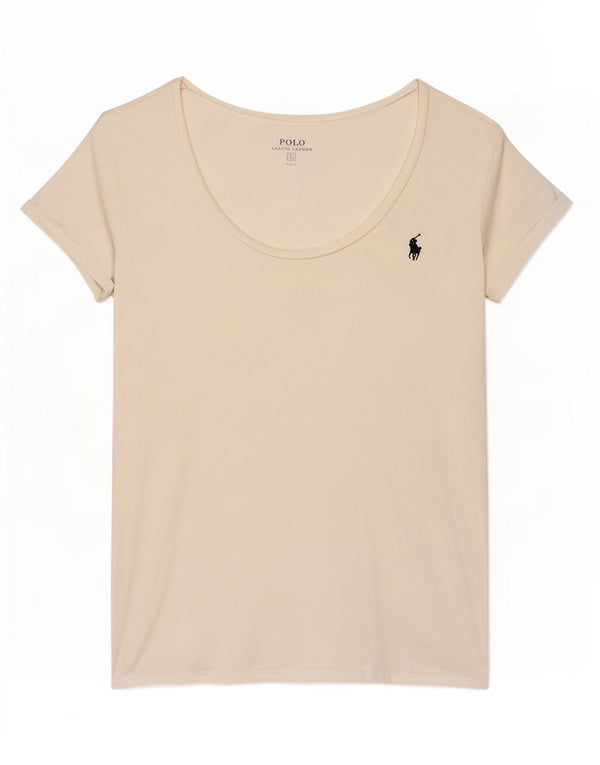 Γυναικείο T-Shirt Polo Ralph Lauren Top UK 16 Large White
