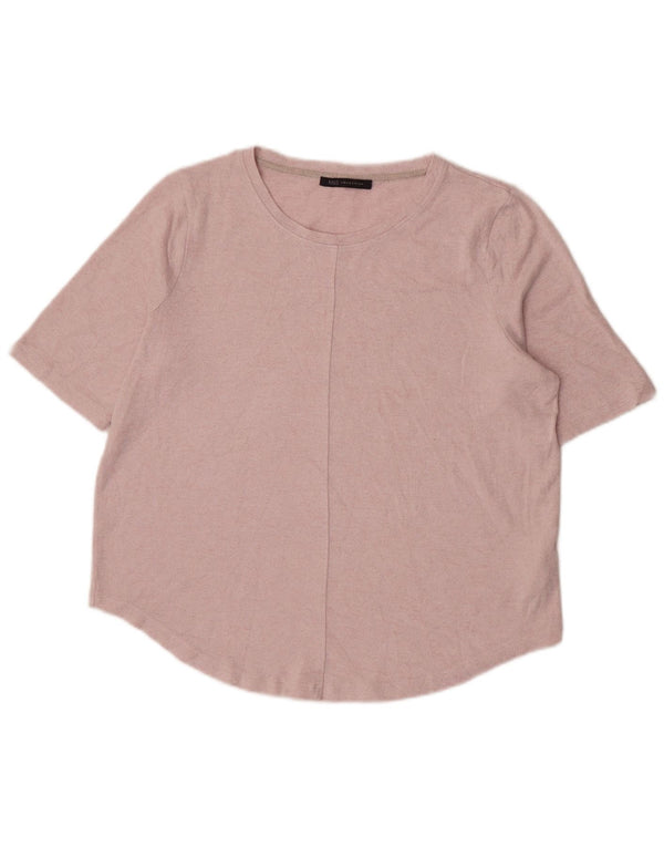 Marks & Spencer Γυναικείο T-Shirt Top UK 16 Large Pink Viscose