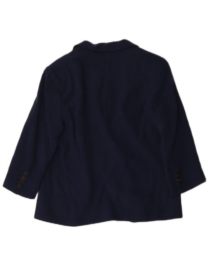 Zara Γυναικείο Μπουφάν 3/4 με ανοιχτό μανίκι UK 14 Medium Navy Blue