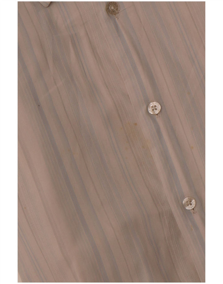 PIERRE CARDIN Ανδρικό κοντομάνικο πουκάμισο 2XL βαμβακερό μπλε ριγέ