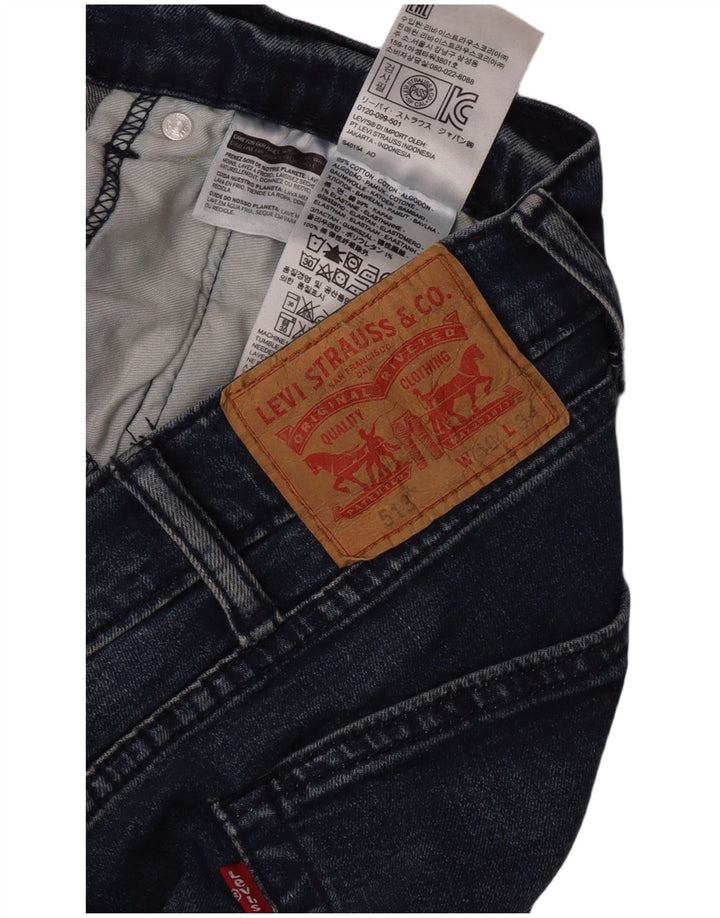 Levi's Mens 513 Slim Straight Jeans W40 L27 Μπλε Βαμβακερό