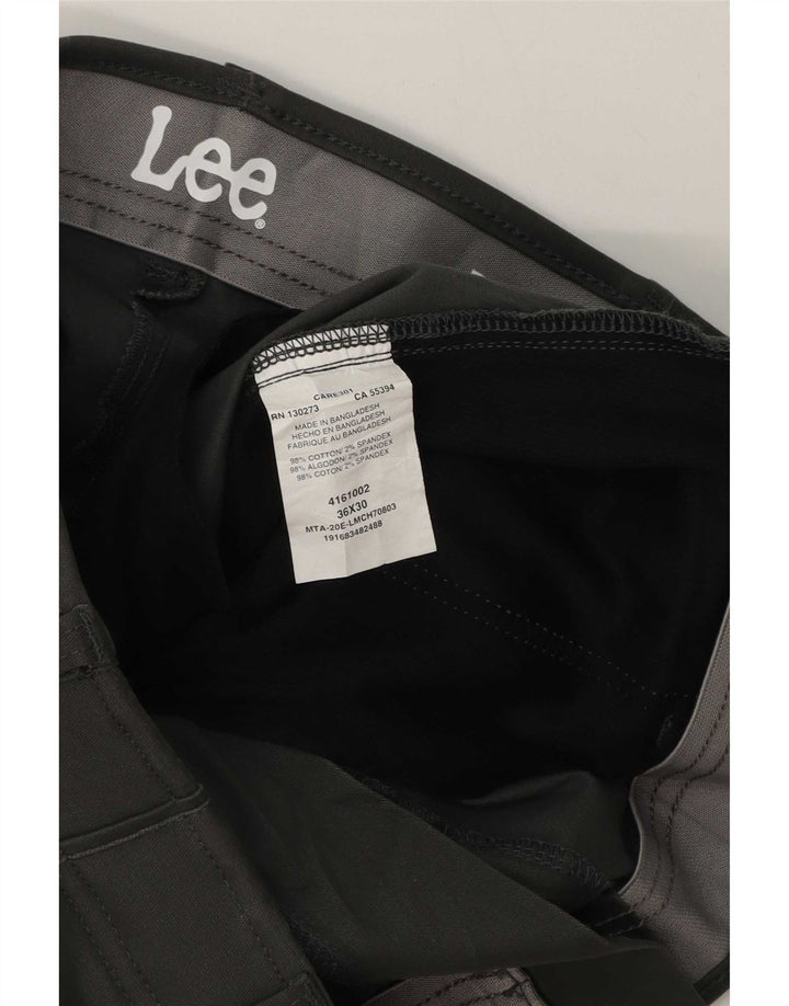 Ανδρικό παντελόνι Chino Lee Regular W36 L30 Γκρι βαμβακερό