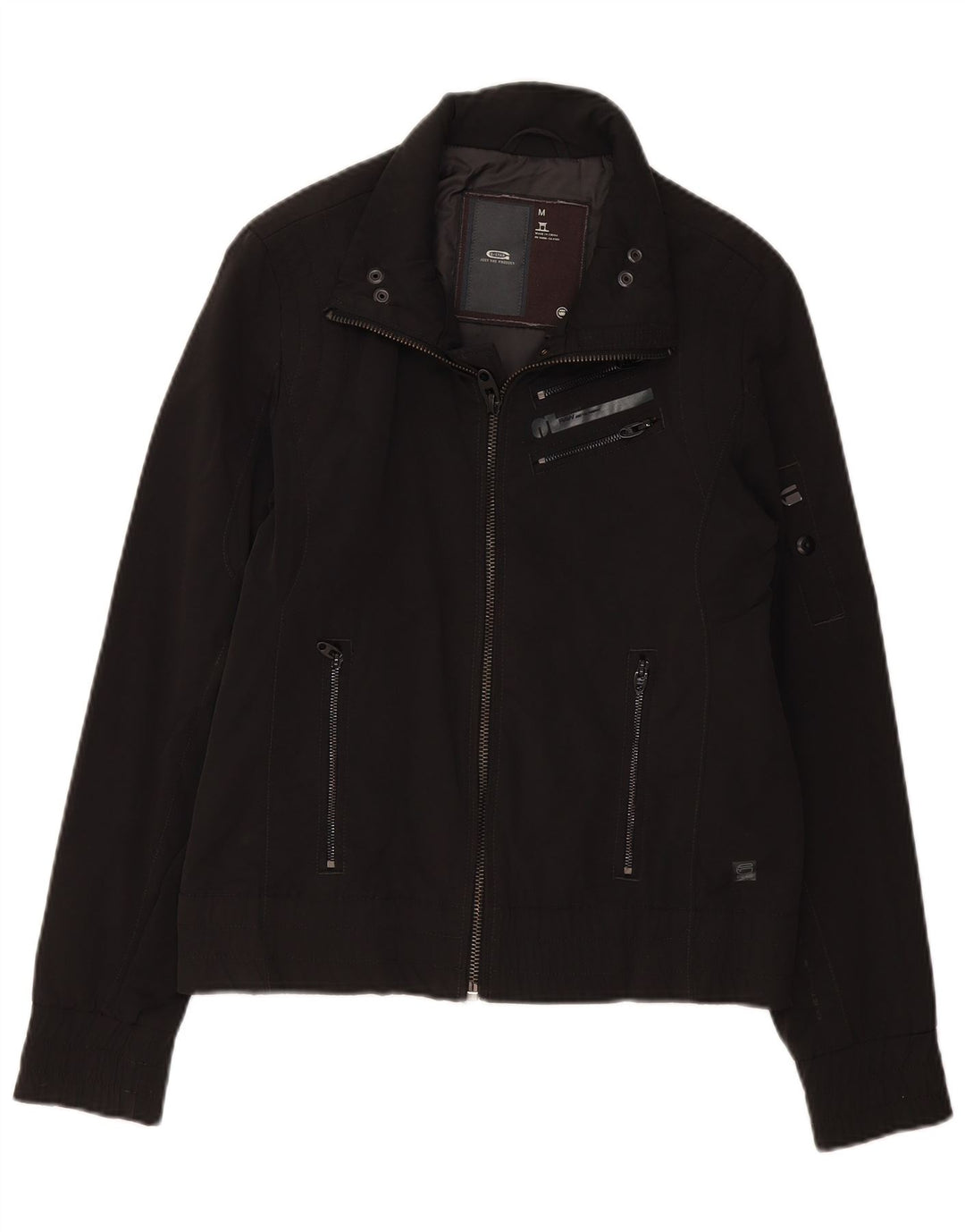 G-STAR Γυναικείο Bomber Jacket UK 14 Medium Black Cotton