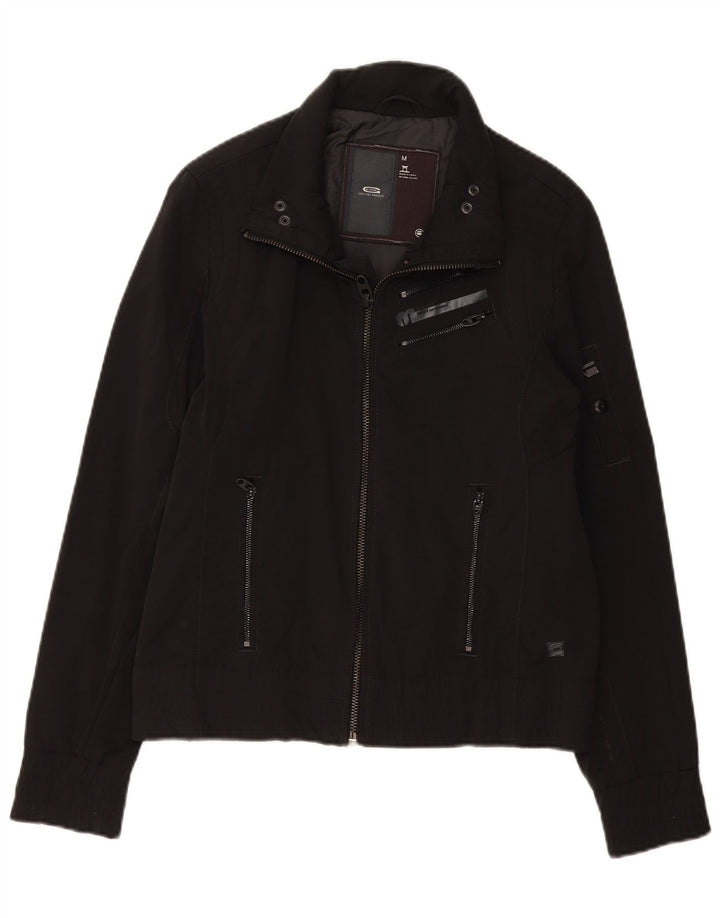 G-STAR Γυναικείο Bomber Jacket UK 14 Medium Black Cotton
