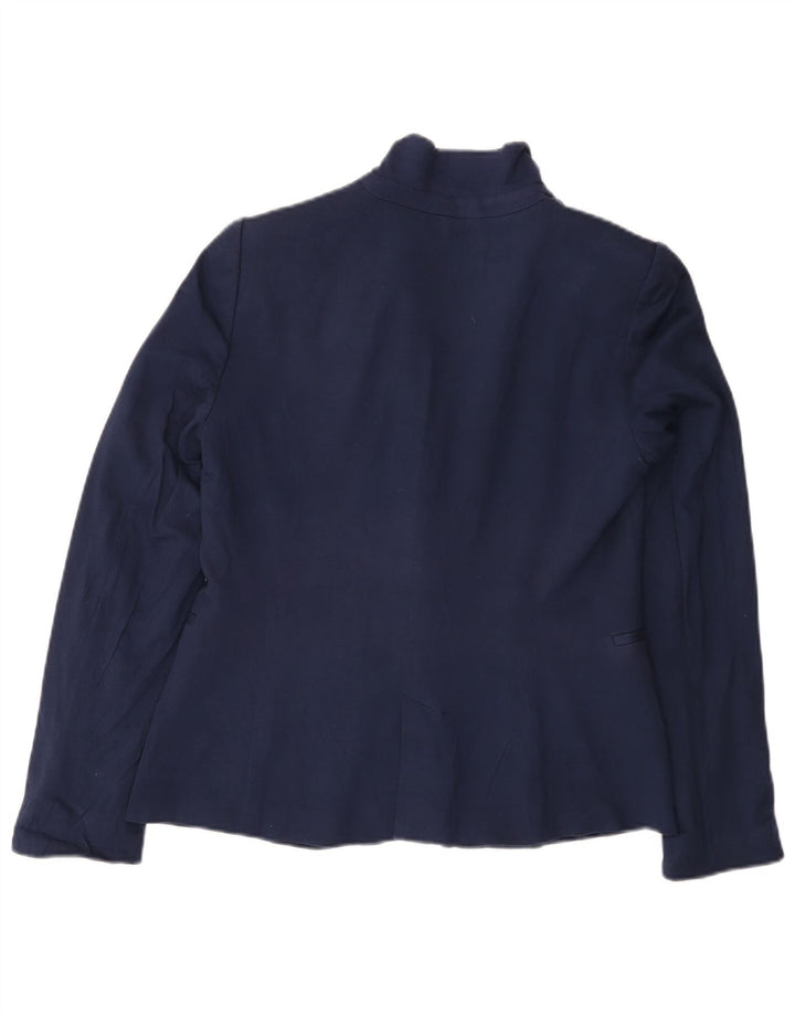 Zara Γυναικείο Μπλέιζερ Μπουφάν UK 14 Large Navy Blue