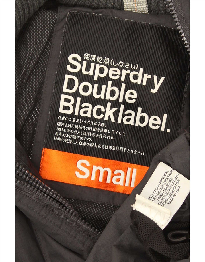 Superdry Ανδρικό γραφικό μπουφάν Windbreaker UK 36 Small Grey Nylon