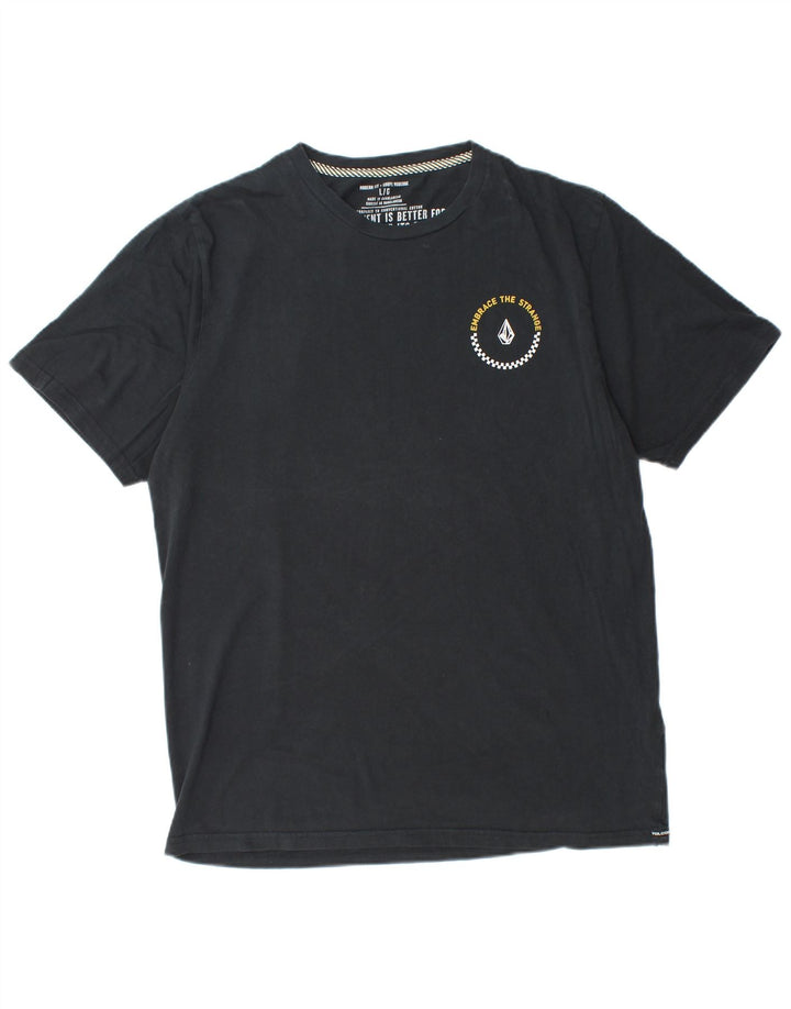 VOLCOM Ανδρικό T-Shirt Μοντέρνα Εφαρμογή γραφικό Τοπ μεγάλο μαύρο βαμβακερό