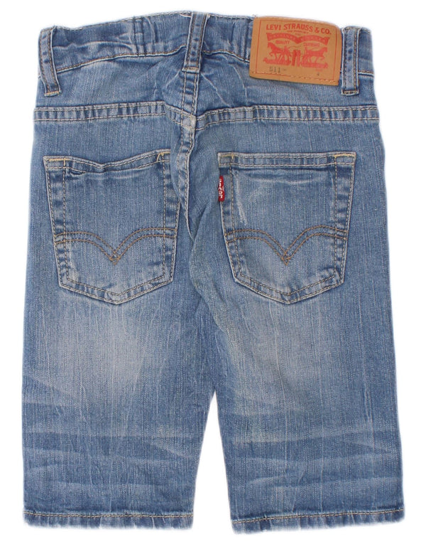 Τζιν σορτς Levi's Boys 511 Slim Fit 3-4 ετών W20 Μπλε βαμβακερό
