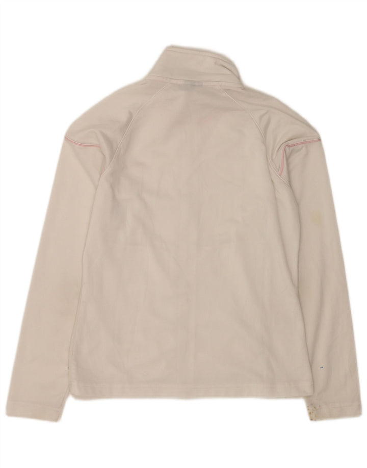 Γυναικεία αθλητική φόρμα Asics Top Jacket UK 12 Medium White Polyester