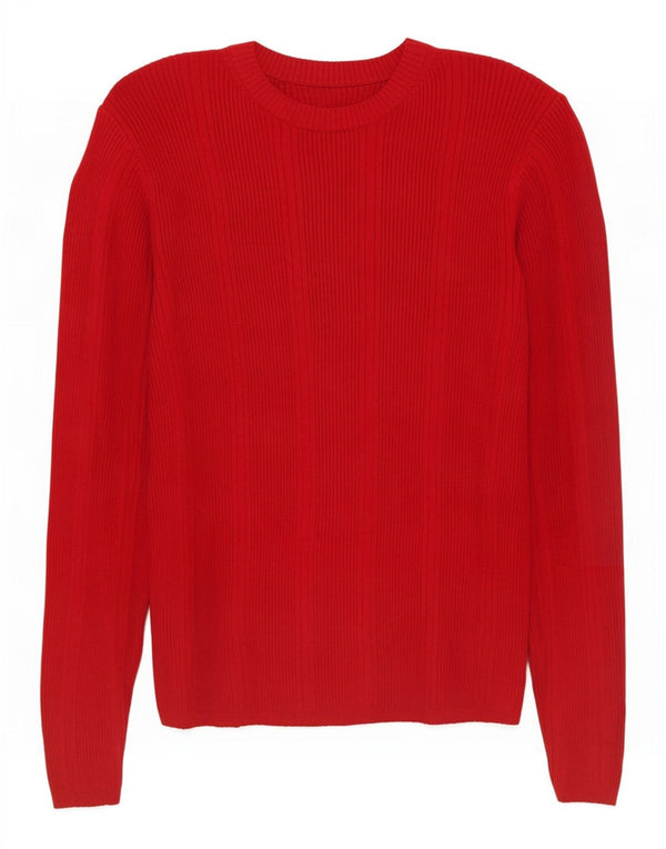 Marks & Spencer Γυναικείο πουλόβερ με λαιμόκαυστο UK 10 Small Red Viscose