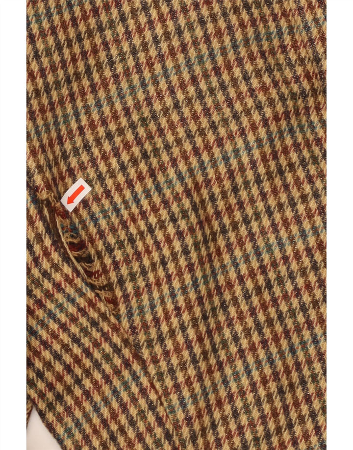 RICH & ROYAL Γυναικείο σακάκι σακάκι με 1 κουμπί EU 38 Μεσαίο καφέ Houndstooth