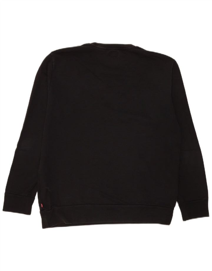 Ανδρικό γραφικό φούτερ Levi's Jumper μεγάλο μαύρο βαμβακερό