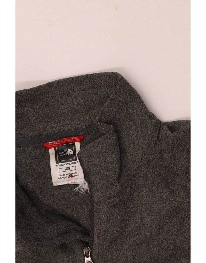 The North Face γυναικείο φερμουάρ Fleece Jumper UK 14 Medium Grey Polyester