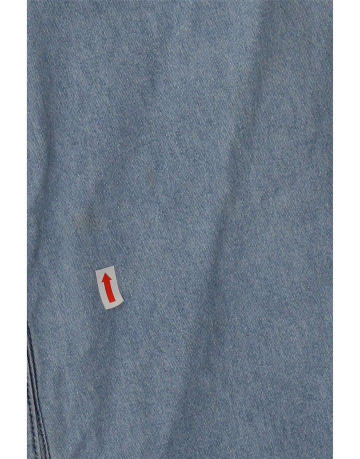 Ανδρικό κοντομάνικο τζιν πουκάμισο CARRERA 43/44 XL Μπλε βαμβακερό