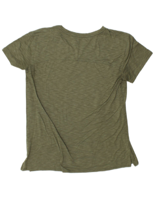 L.L.BEAN Γυναικείο T-Shirt Top 10 Small Khaki Flecked Polyester
