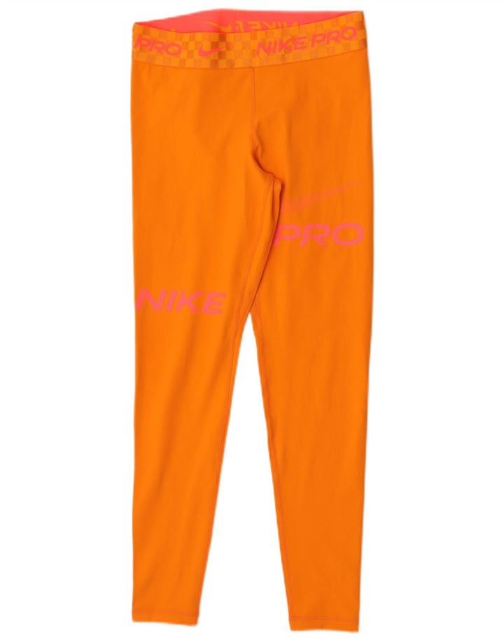 Γυναικείο κολάν Nike Dri Fit Graphic UK 12 Medium Orange Polyester