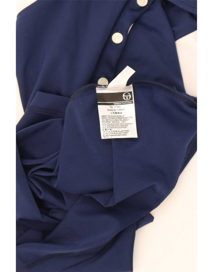 Sergio Tacchini Γυναικείο μπλουζάκι πόλο IT 44 Medium Navy Blue Colourblock