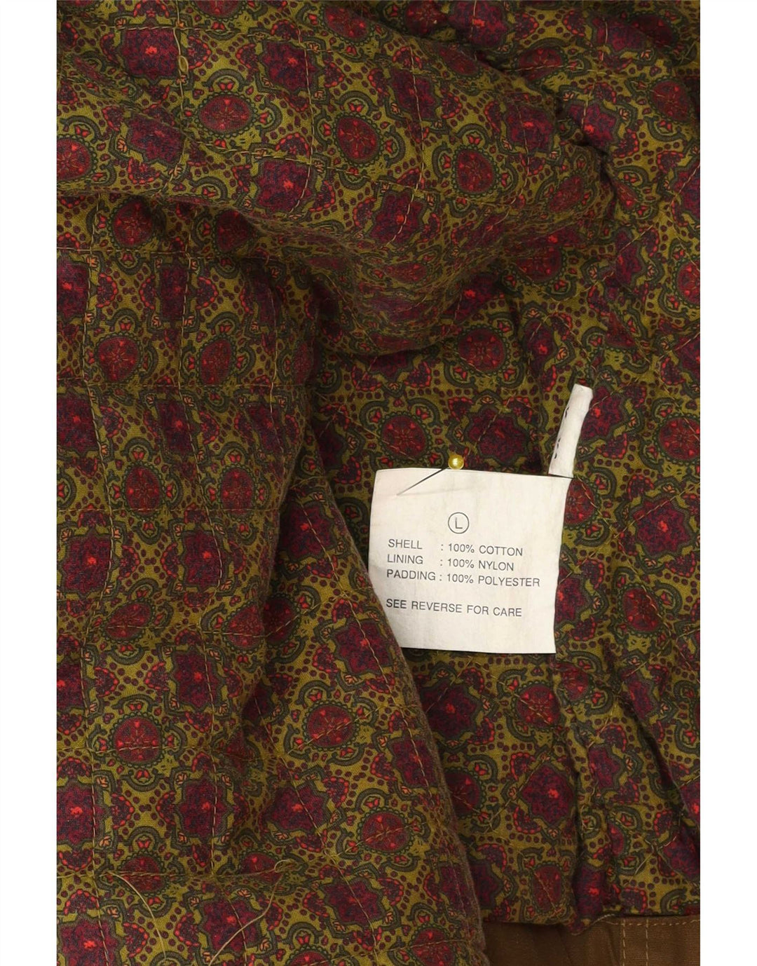 Vintage Mens Utility Jacket UK 40 Large Brown Βαμβακερό
