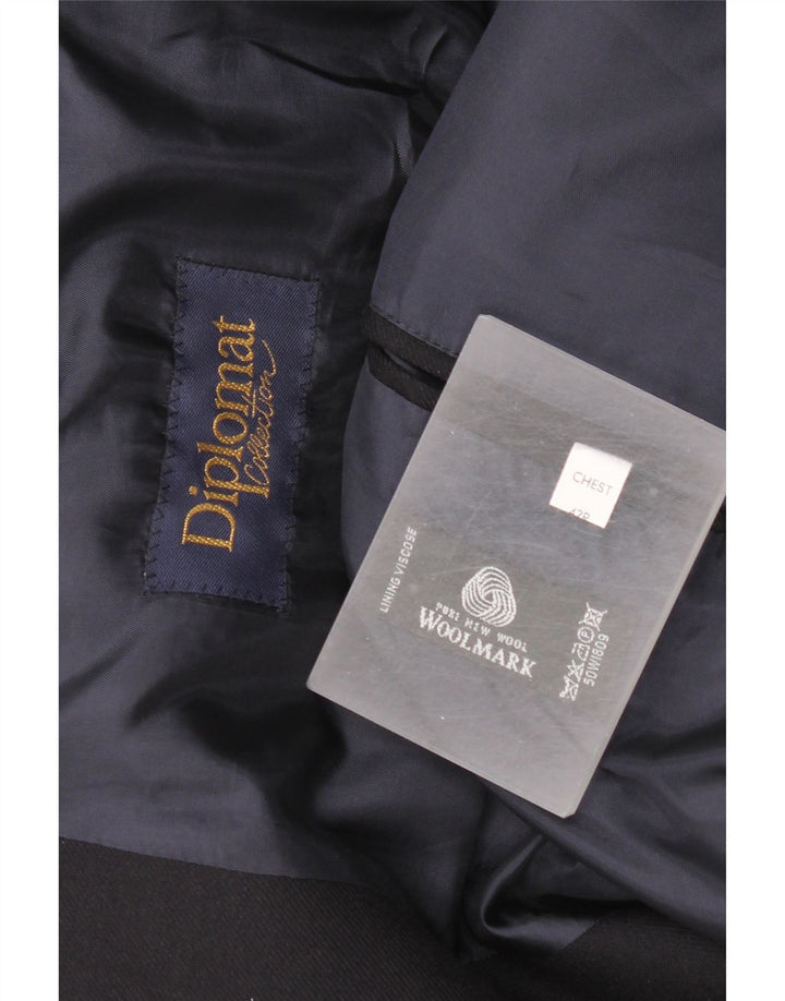 Diplomat Ανδρικό σακάκι με διπλό στήθος UK 42 XL Navy Blue New Wool