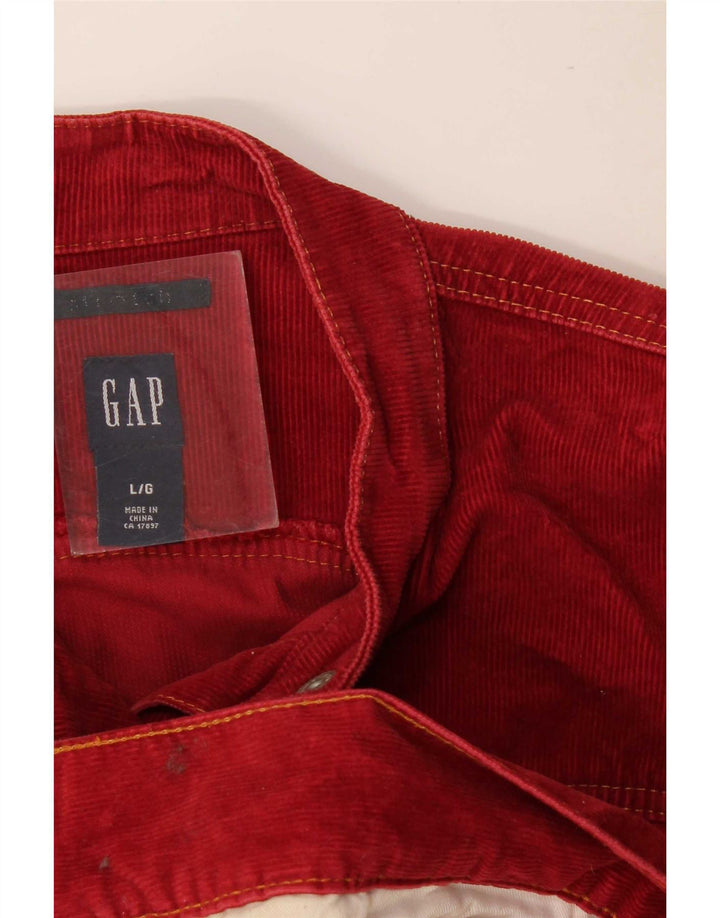 Gap Γυναικείο κοτλέ μπουφάν UK 16 Large Red