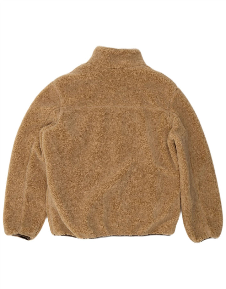 Zara Ανδρικό Fleece Jacket UK 38 Medium Beige Polyester