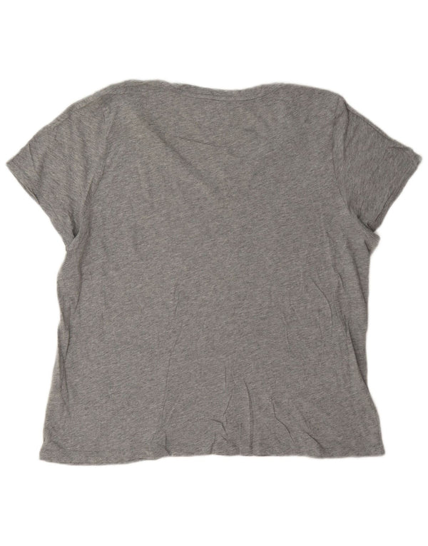 Γυναικείο γραφικό μπλουζάκι Tommy Hilfiger Top UK 18 XL Grey Flecked