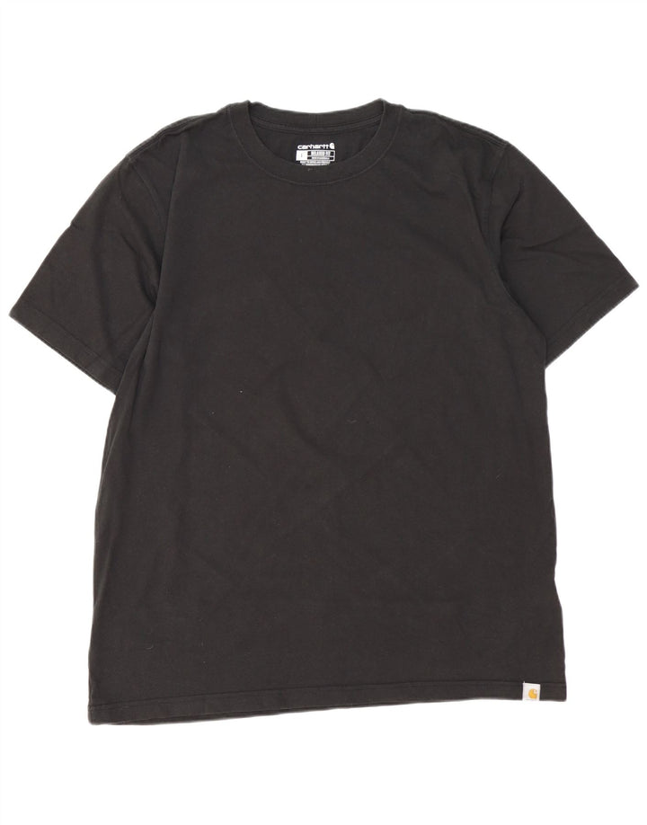 CARHARTT Ανδρικό T-Shirt Relaxed Fit Top μεγάλο μαύρο βαμβακερό