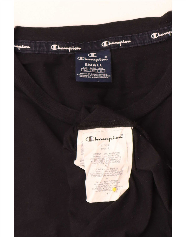 Ανδρικό T-Shirt Champion Top Μικρό μαύρο βαμβακερό