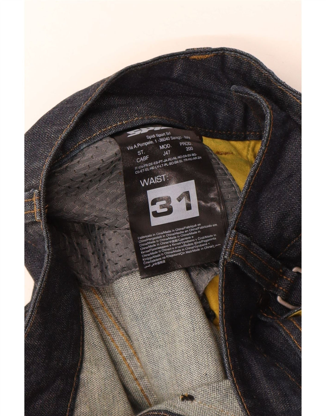 Ανδρικό τζιν Spidi ίσιο W31 L33 Navy Blue Cotton