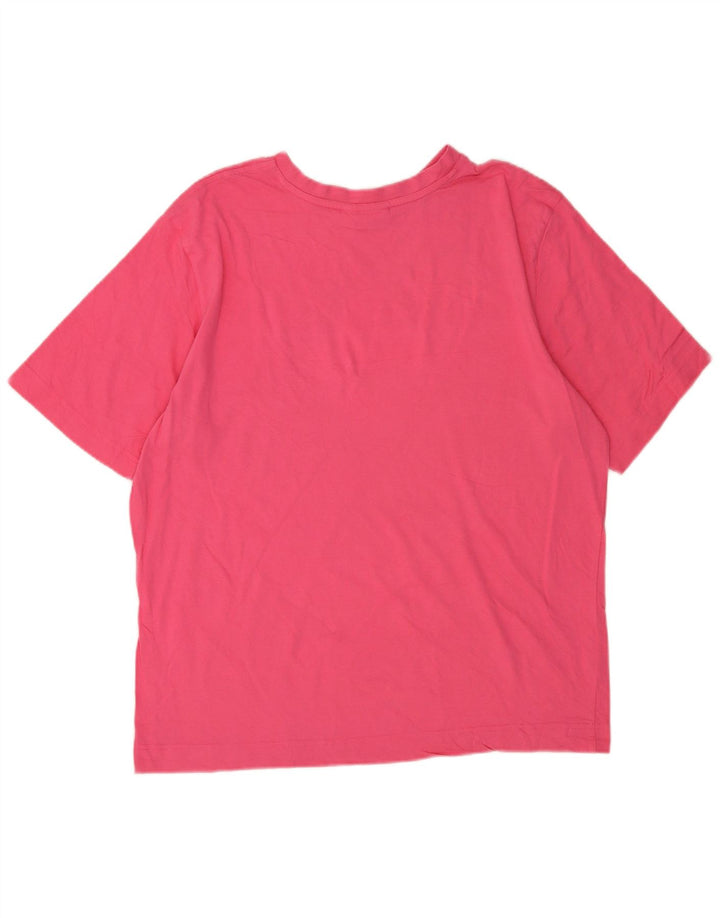 Ανδρικό γραφικό μπλουζάκι Puma Top μεγάλο ροζ
